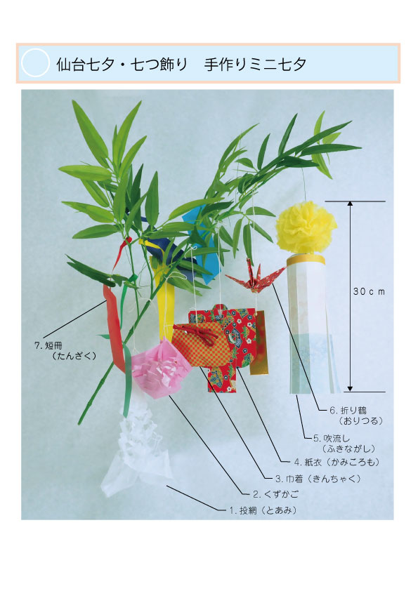 七夕の作り方 ミニ七夕キット編 仙台七夕まつり
